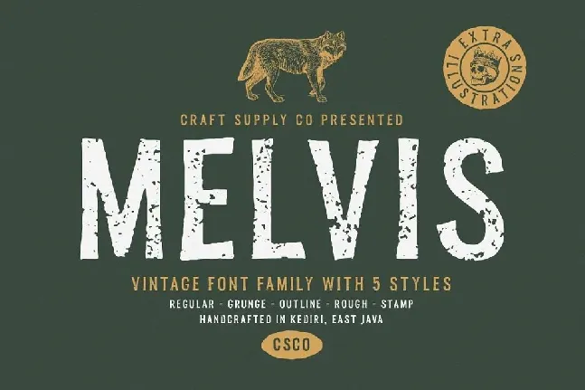 Melvis Vintage Family font