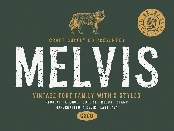 Melvis Vintage Family font