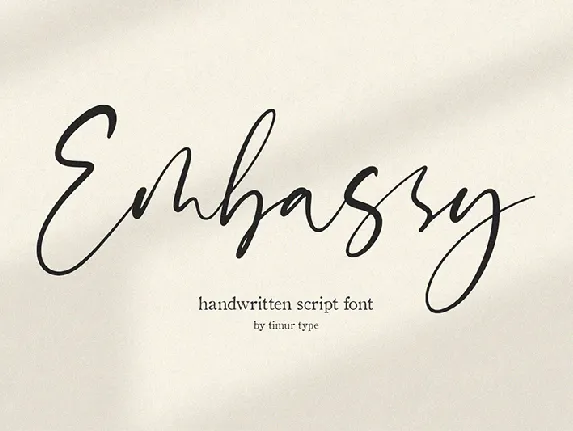 Embassy font