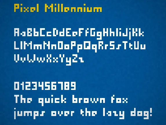 Pixel Millennium font