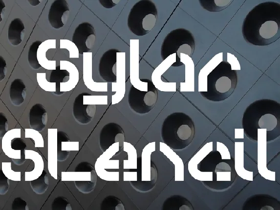 Sylar Stencil font