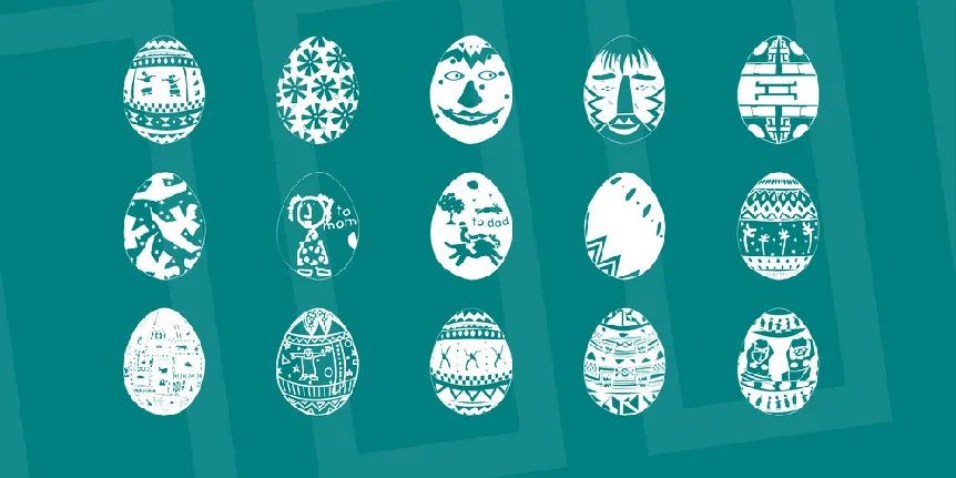 African Eggs font