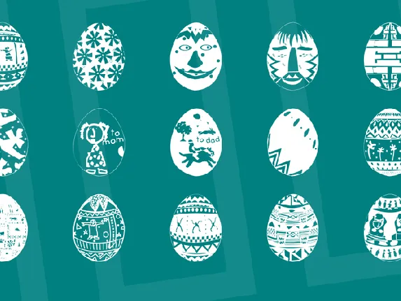 African Eggs font