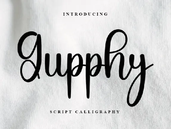 Gupphy font