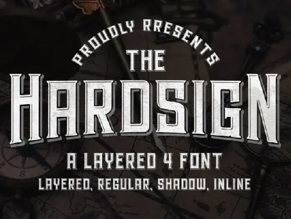 Hardsign Display font