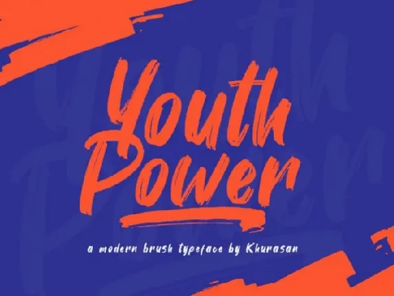 Youth Power Brush font