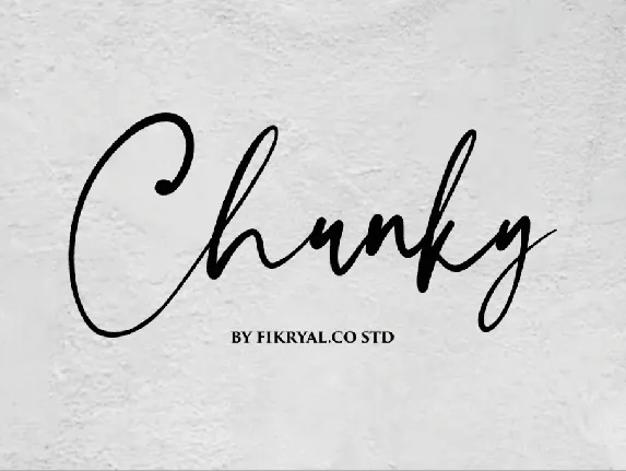 Chunky font