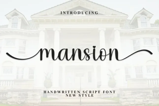 Mansion Script font