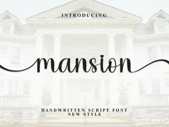 Mansion Script font