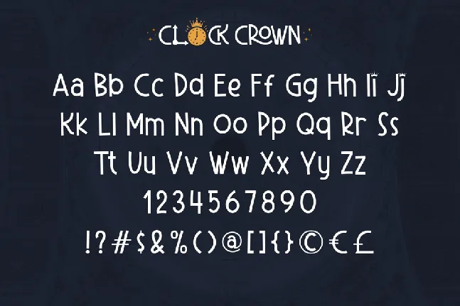 Clock Crown Demo font