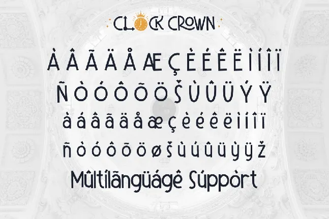 Clock Crown Demo font