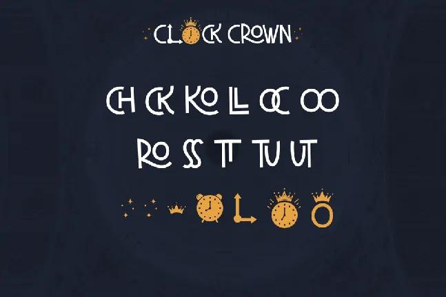 Clock Crown Demo font