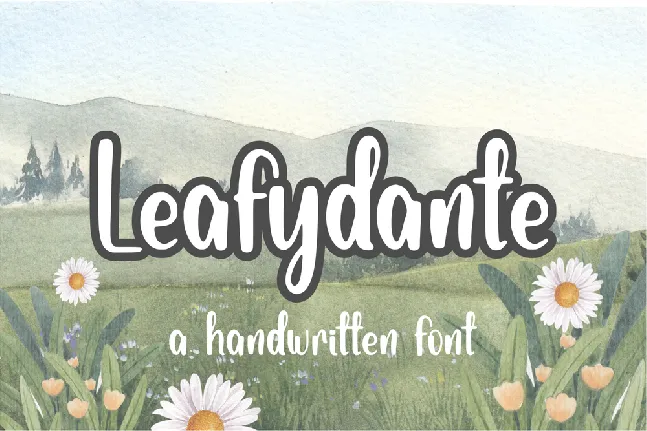 Leafydante font