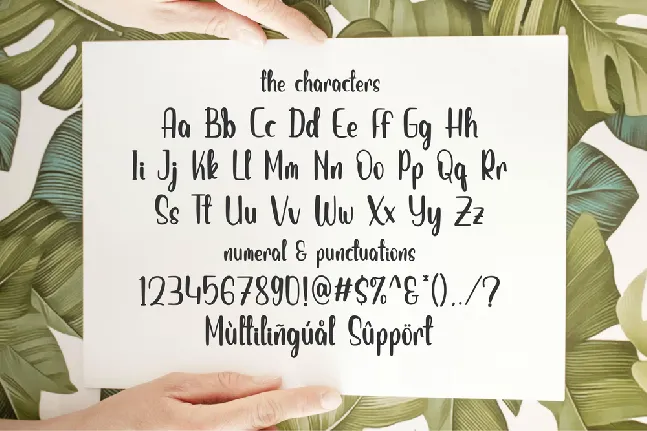 Leafydante font