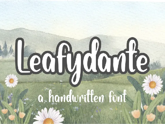 Leafydante font