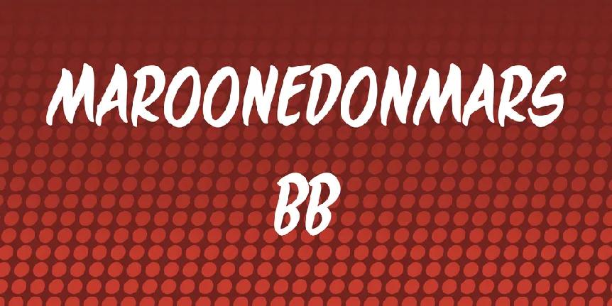 MaroonedOnMars BB font