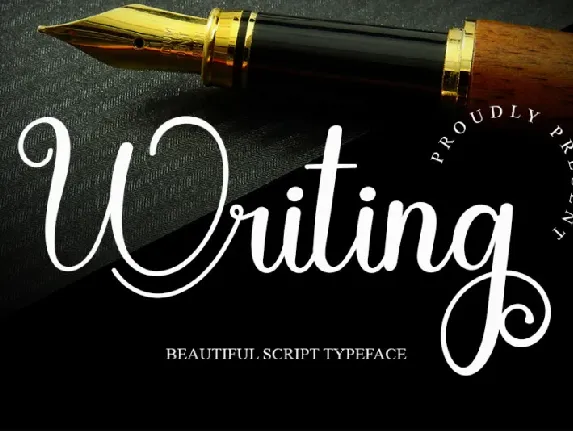 Writing font