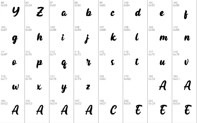 Sutiya Script font