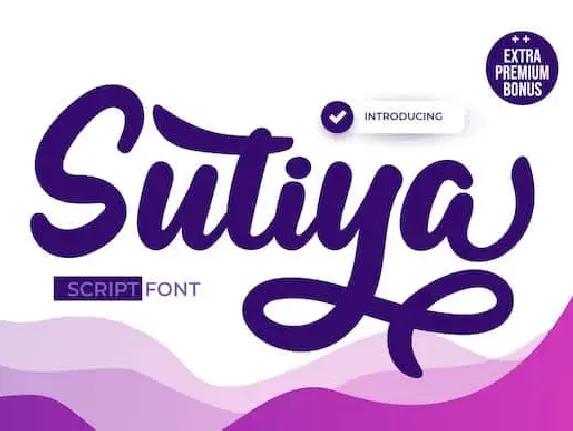 Sutiya Script font