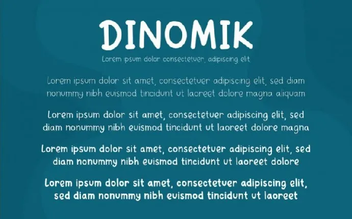 Dinomik Semibold font