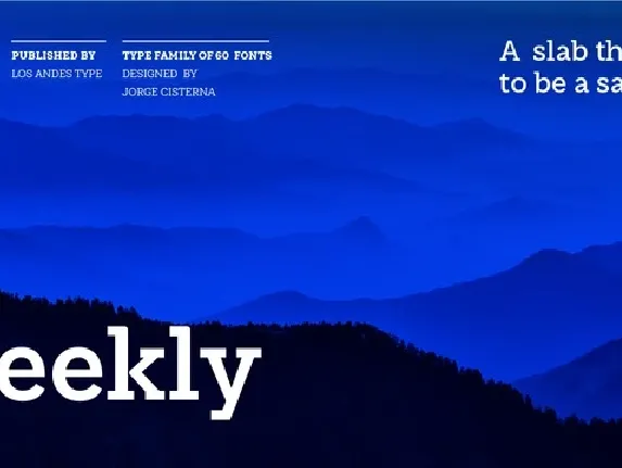 Weekly Family font