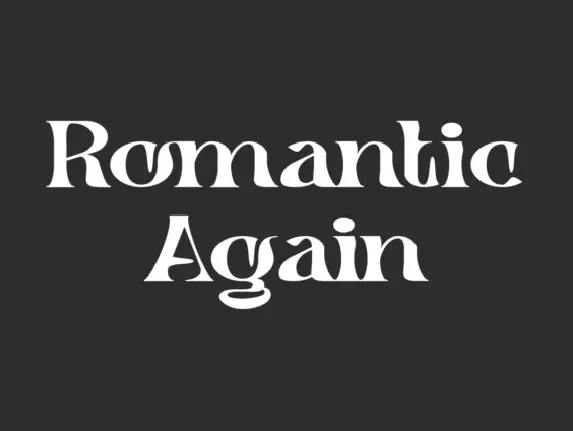 Romantic Again font