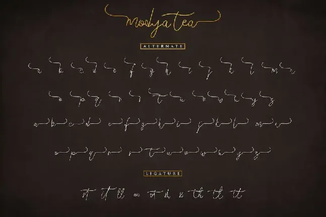 Modya Tea Demo font