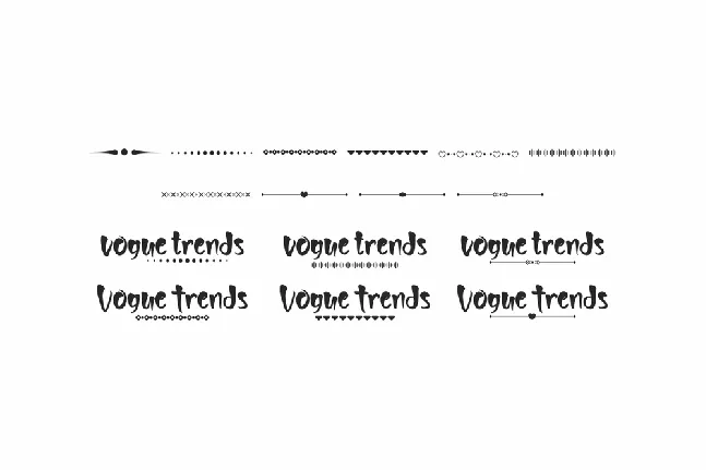 Vogue Trends Demo font