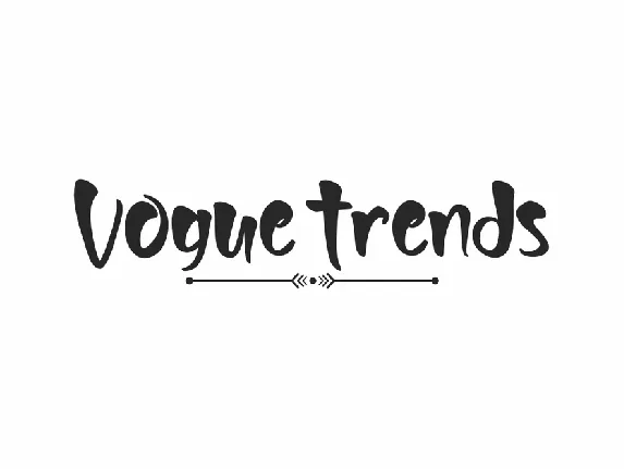 Vogue Trends Demo font