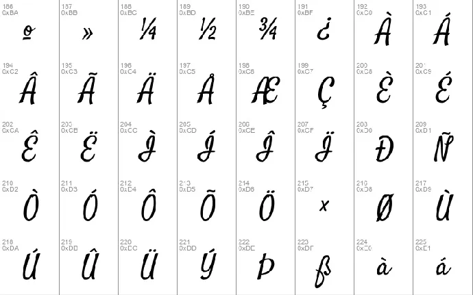 Satisfy font