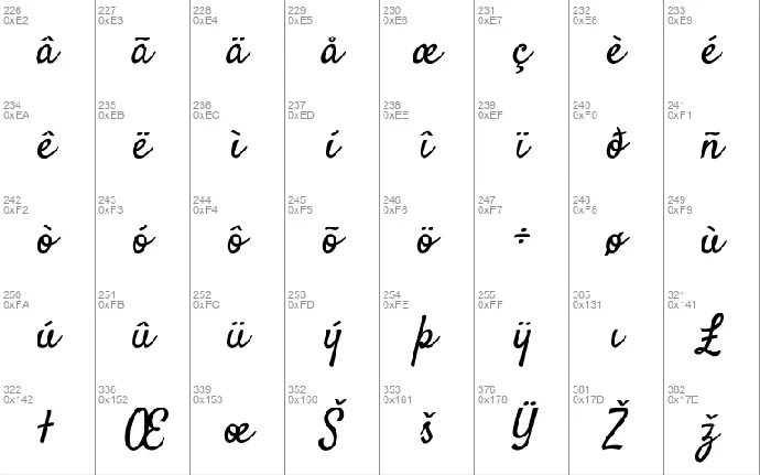 Satisfy font