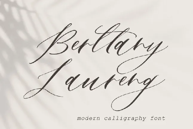 Berttany Laureng font