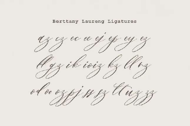 Berttany Laureng font