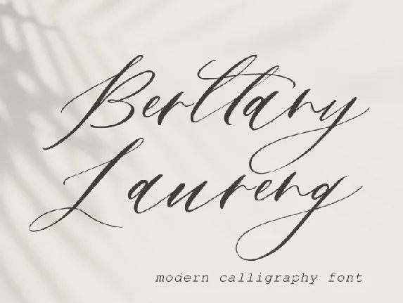 Berttany Laureng font