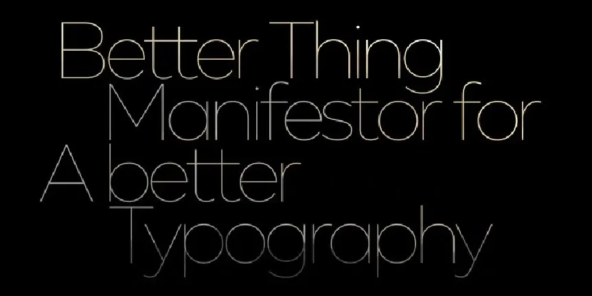 Manifestor font