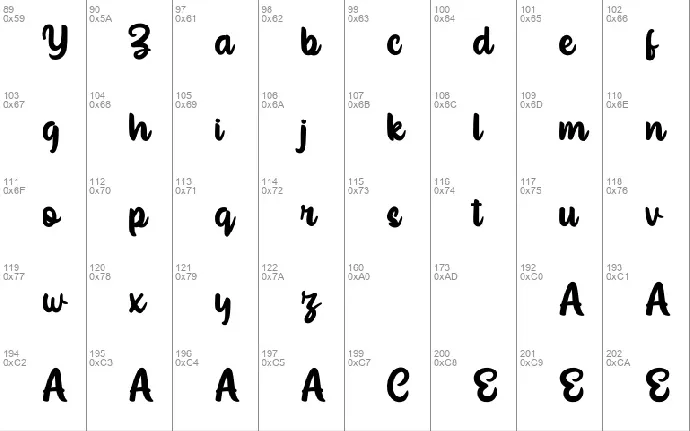 Yegufet Script font