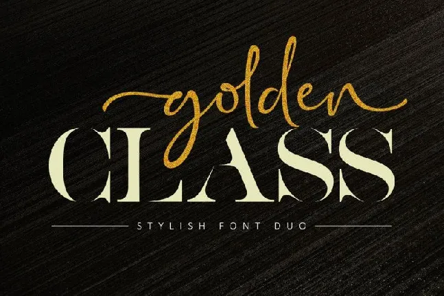 Golden Class Script font