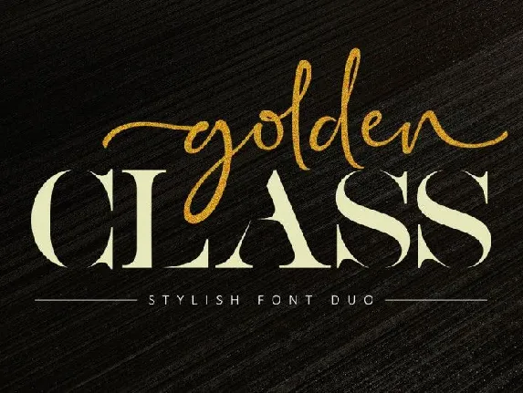 Golden Class Script font