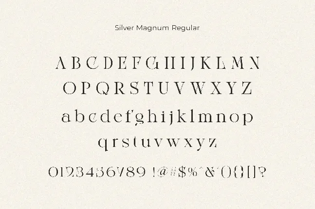 Silver Magnum font