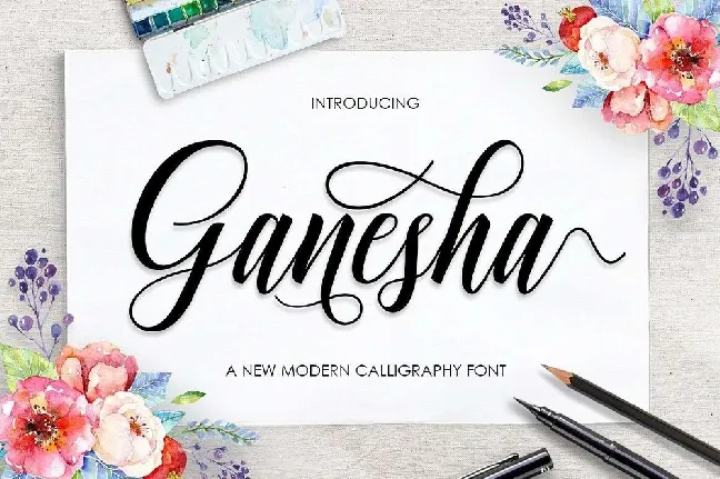 Ganesha Script Free font