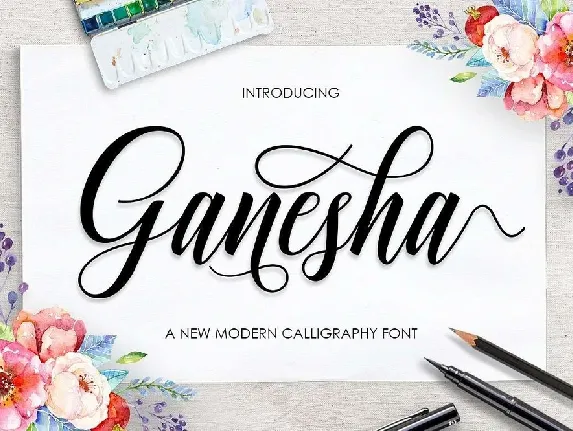 Ganesha Script Free font