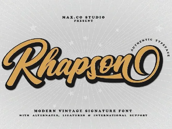 Rhapson font