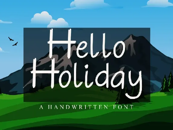 Hello Holiday font