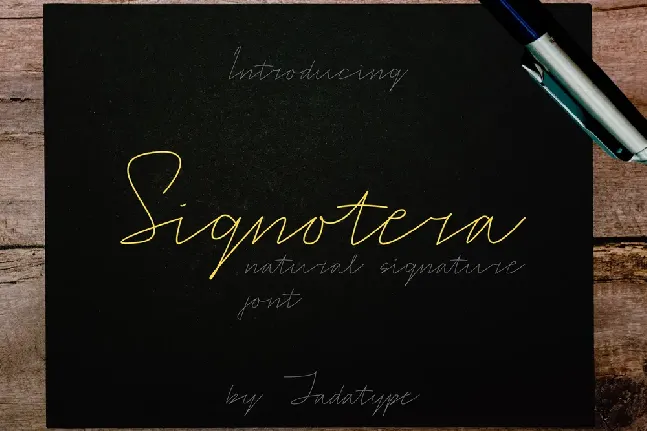 Signotera font