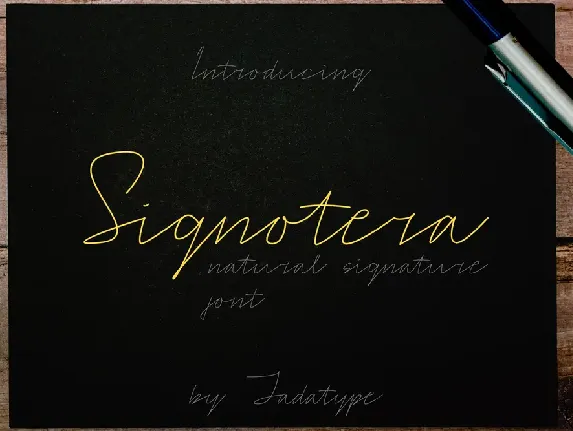 Signotera font