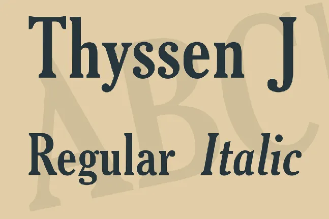 Thyssen J font