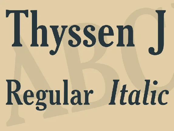 Thyssen J font