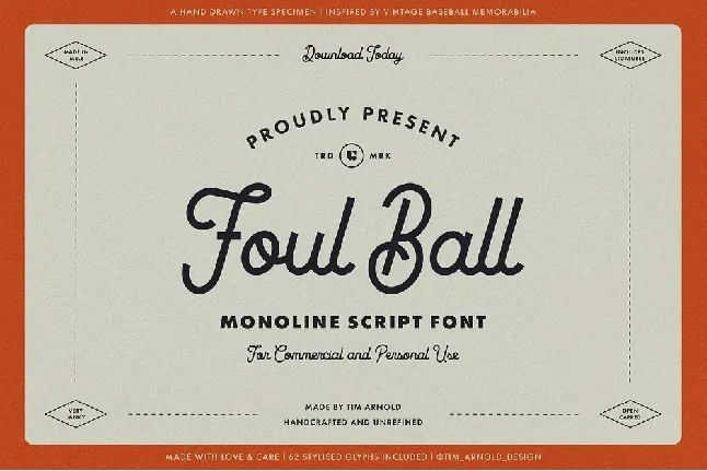 Foul Ball font