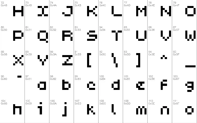 PixL font