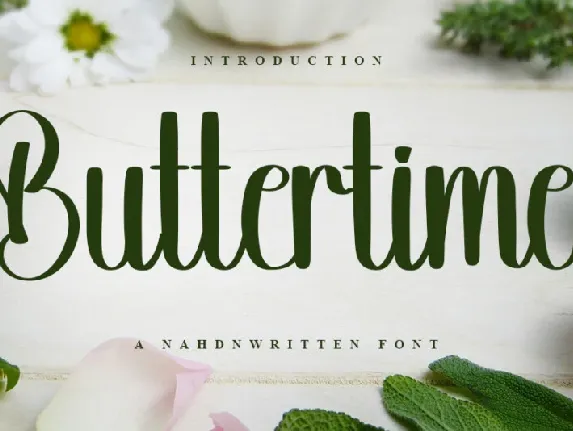 Buttertime font